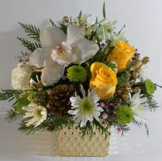 Glistening Golden Orchid Pot (XM20-06)