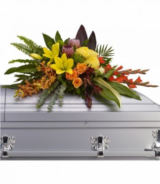 Island Memories Casket Spray (T244-3A)