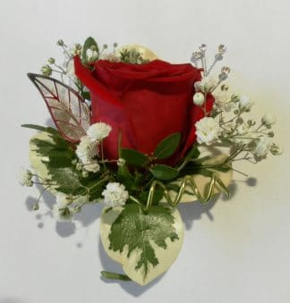 Single Rose Boutonniere - deluxe (COR21-04)